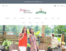 Tablet Screenshot of poshtureboutique.com